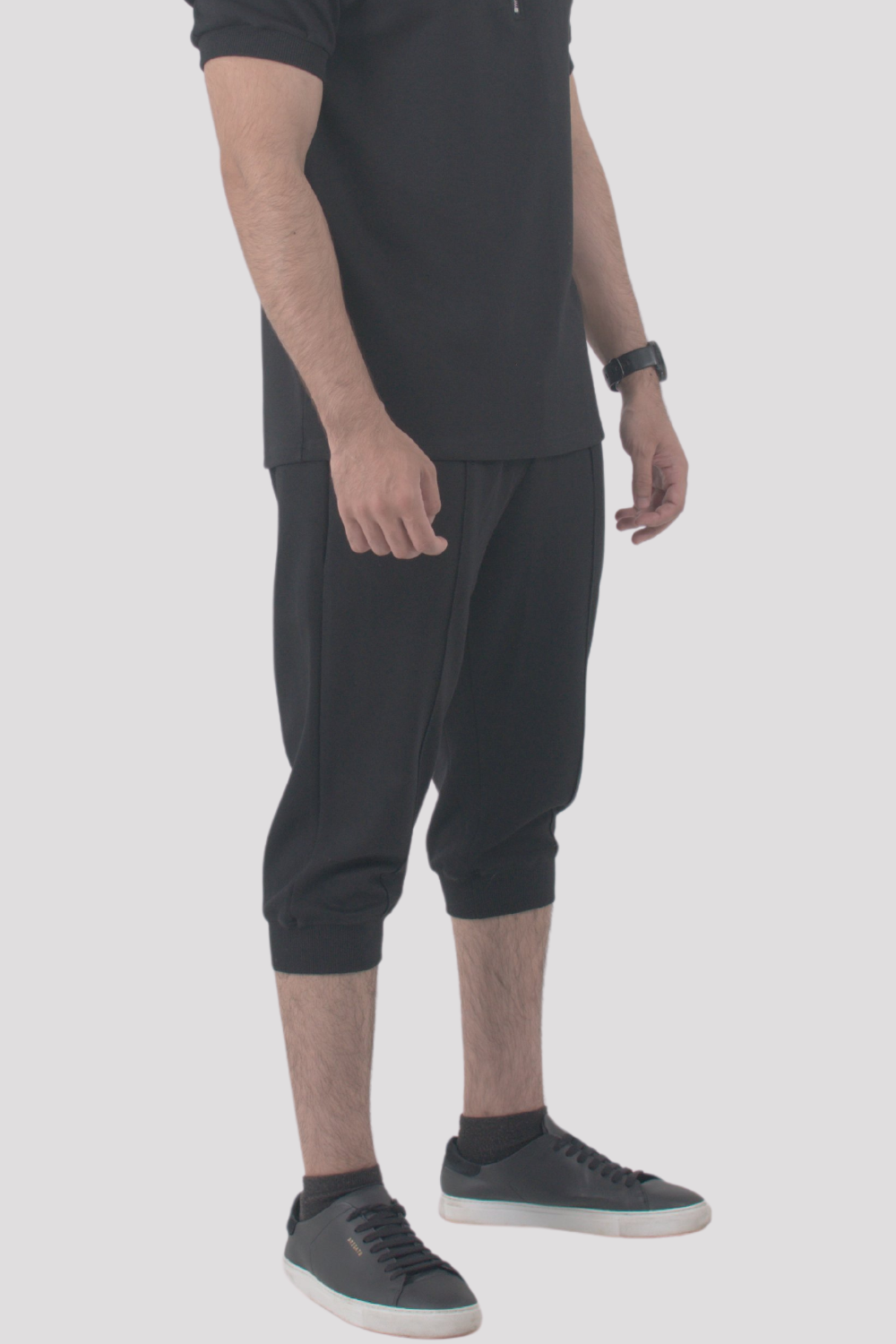 Black Premier 3/4 Shorts