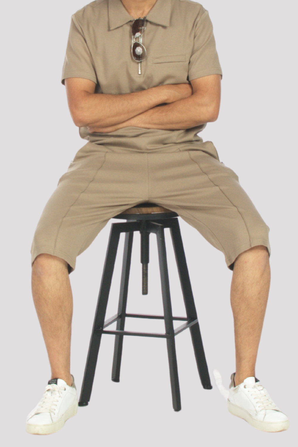 Taupe Premier 3/4 Shorts