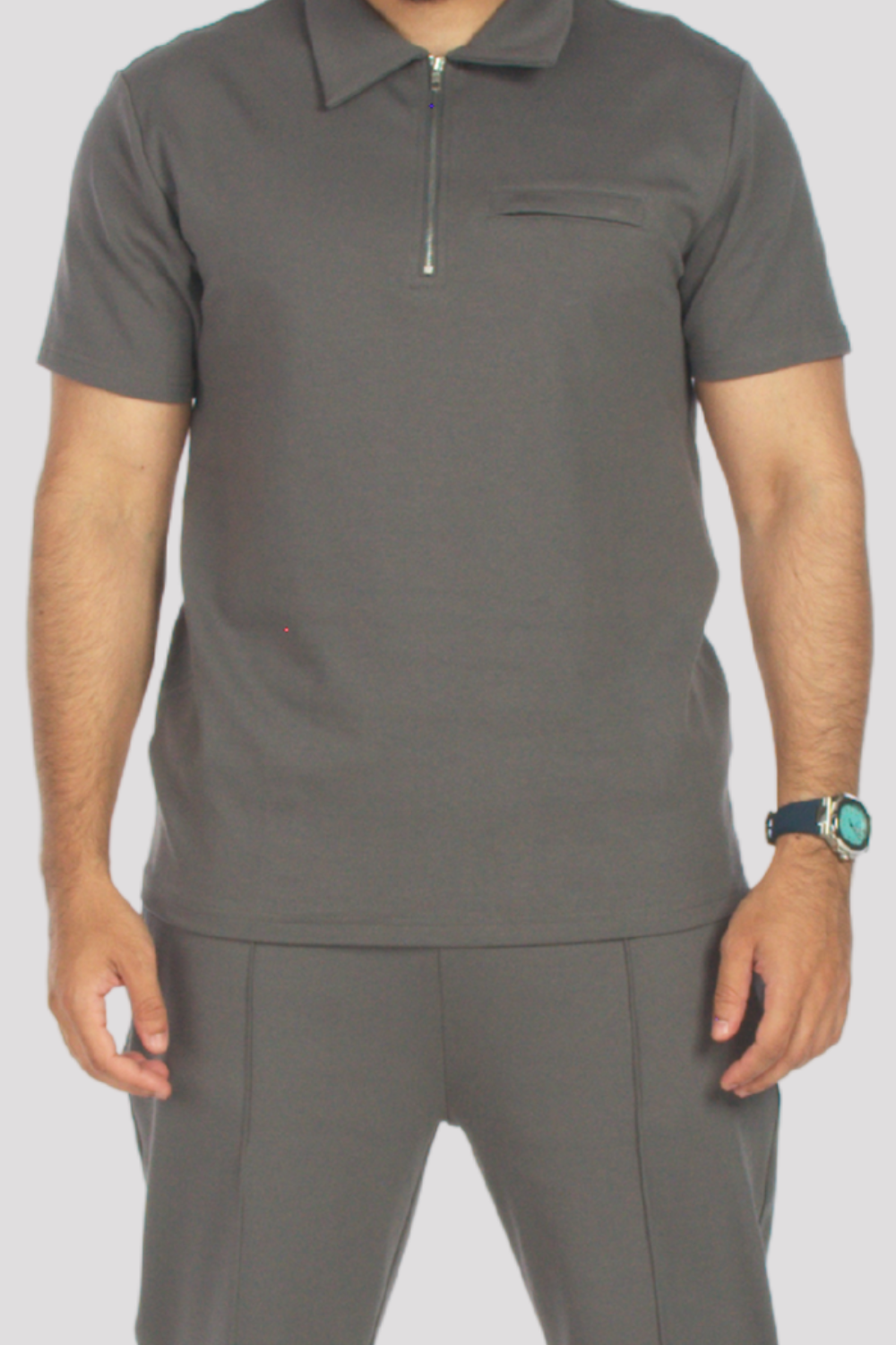Slate Grey Premier Polo T-Shirt