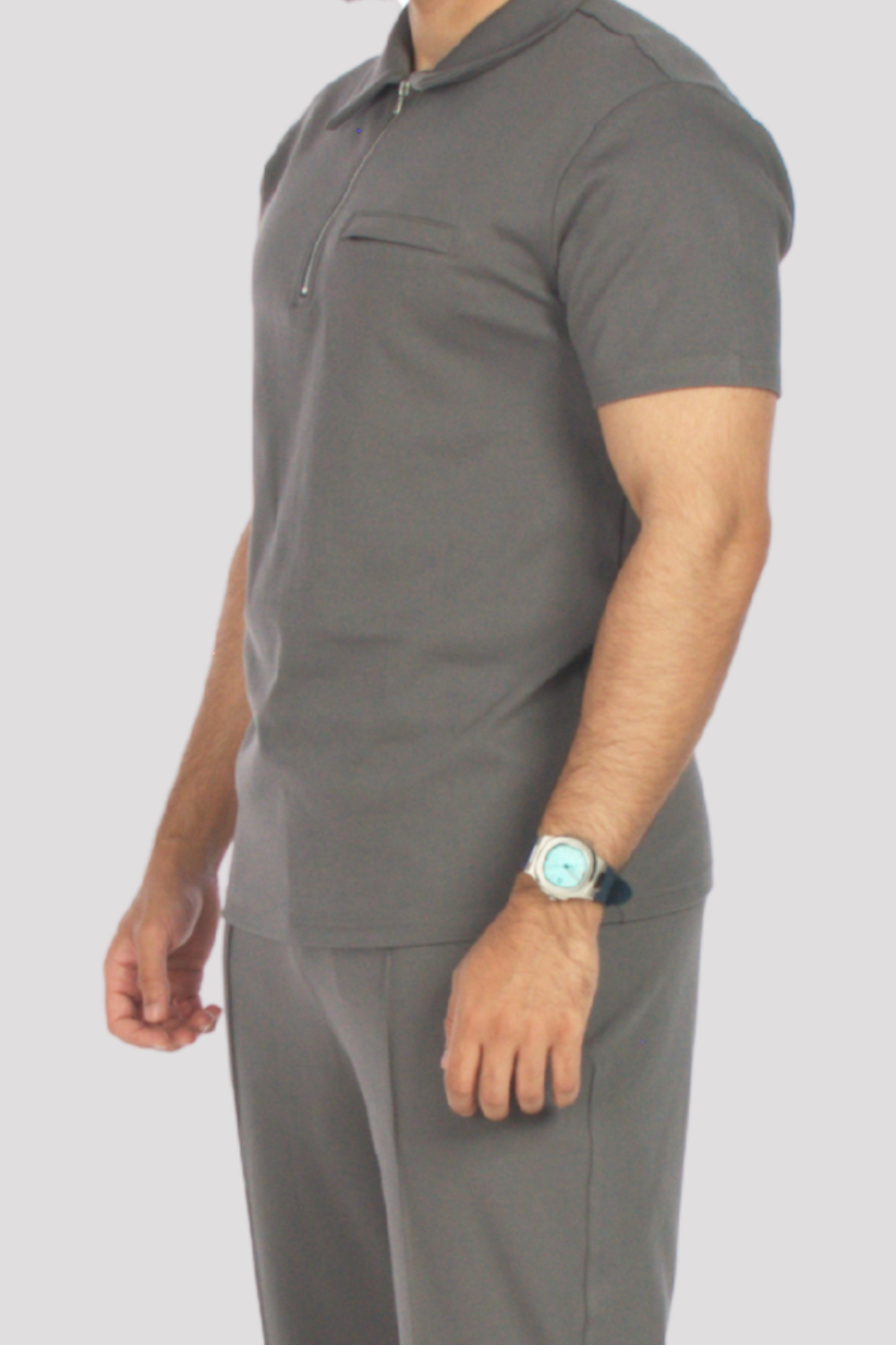 Slate Grey Premier Polo T-Shirt