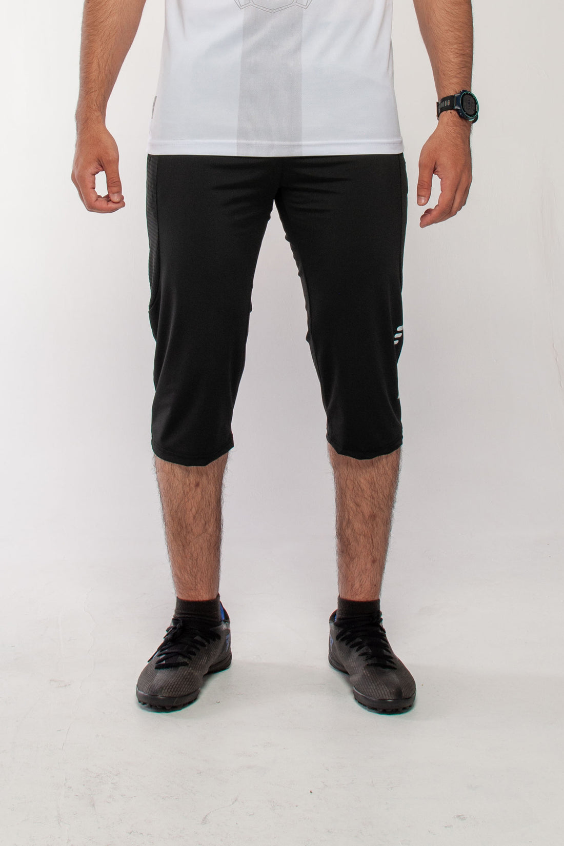 front black run 3/4 Shorts
