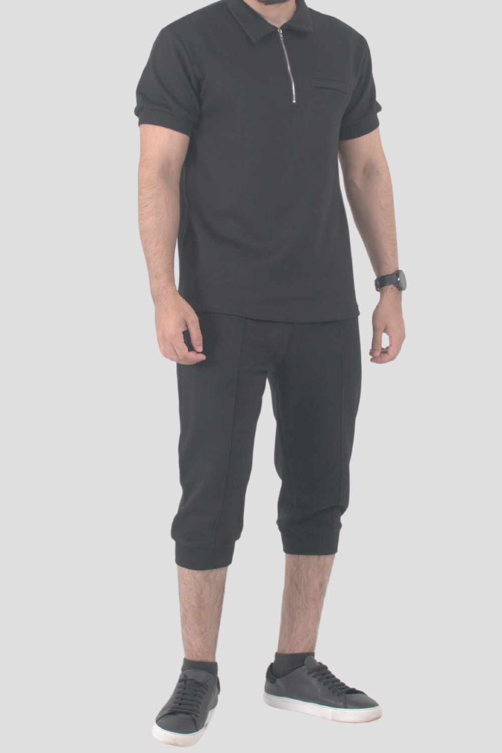 Black Premier Polo T-Shirt