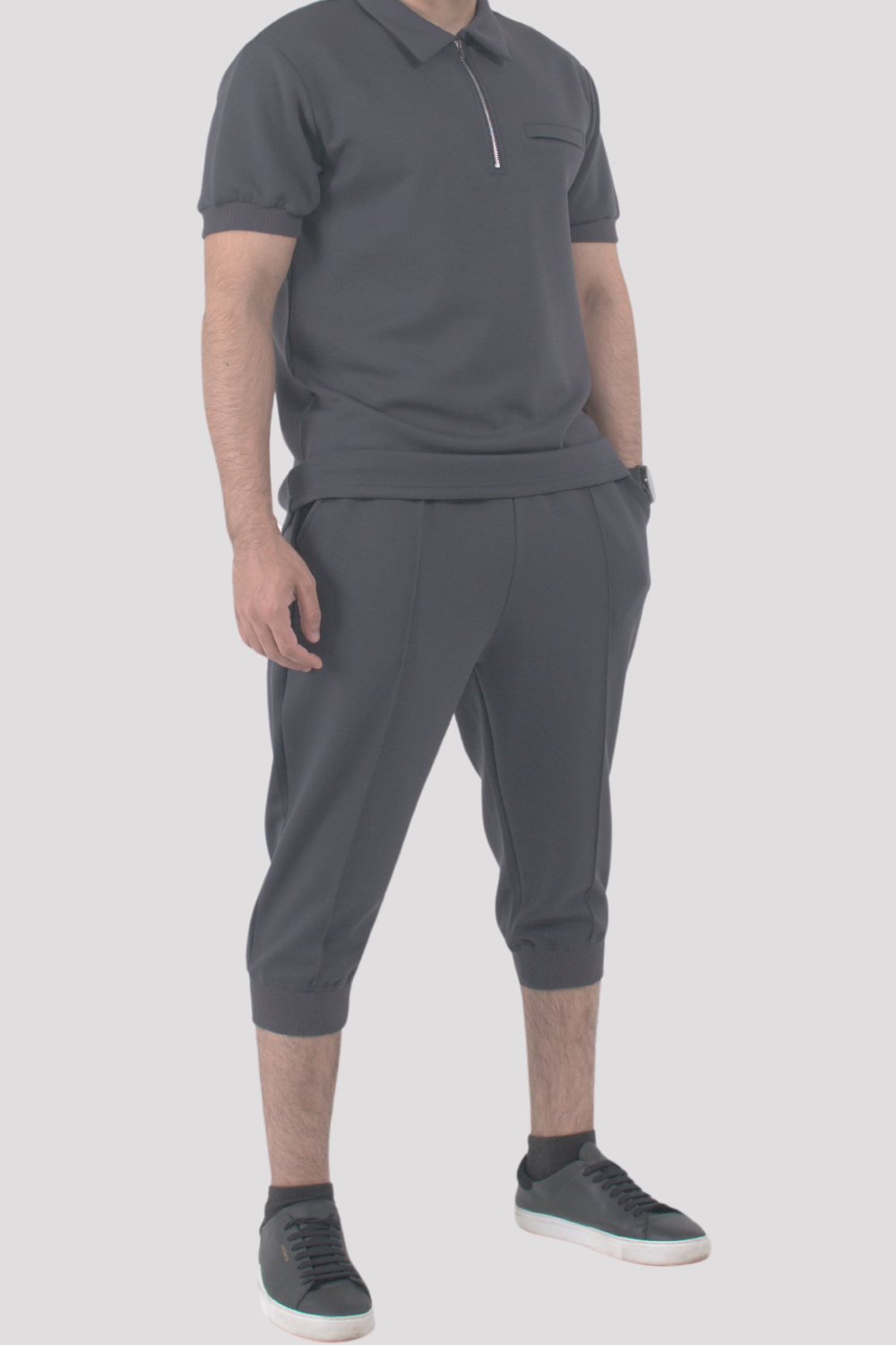 Slate Grey Premier Polo T-Shirt