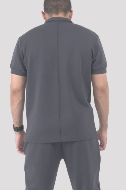 Slate Grey Premier Polo T-Shirt