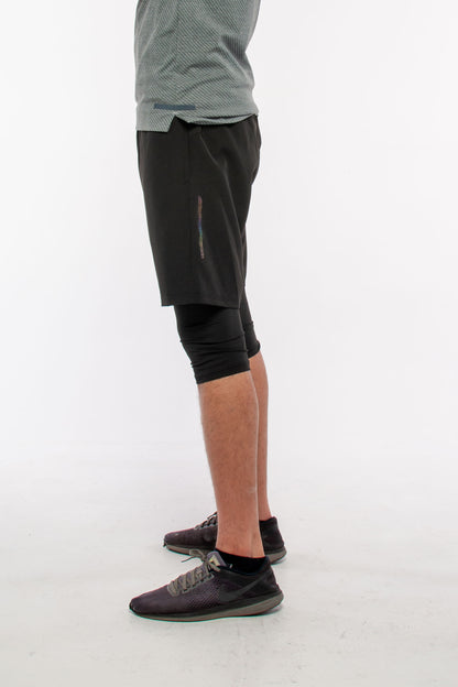 2 in 1 Sports 3/4 Shorts