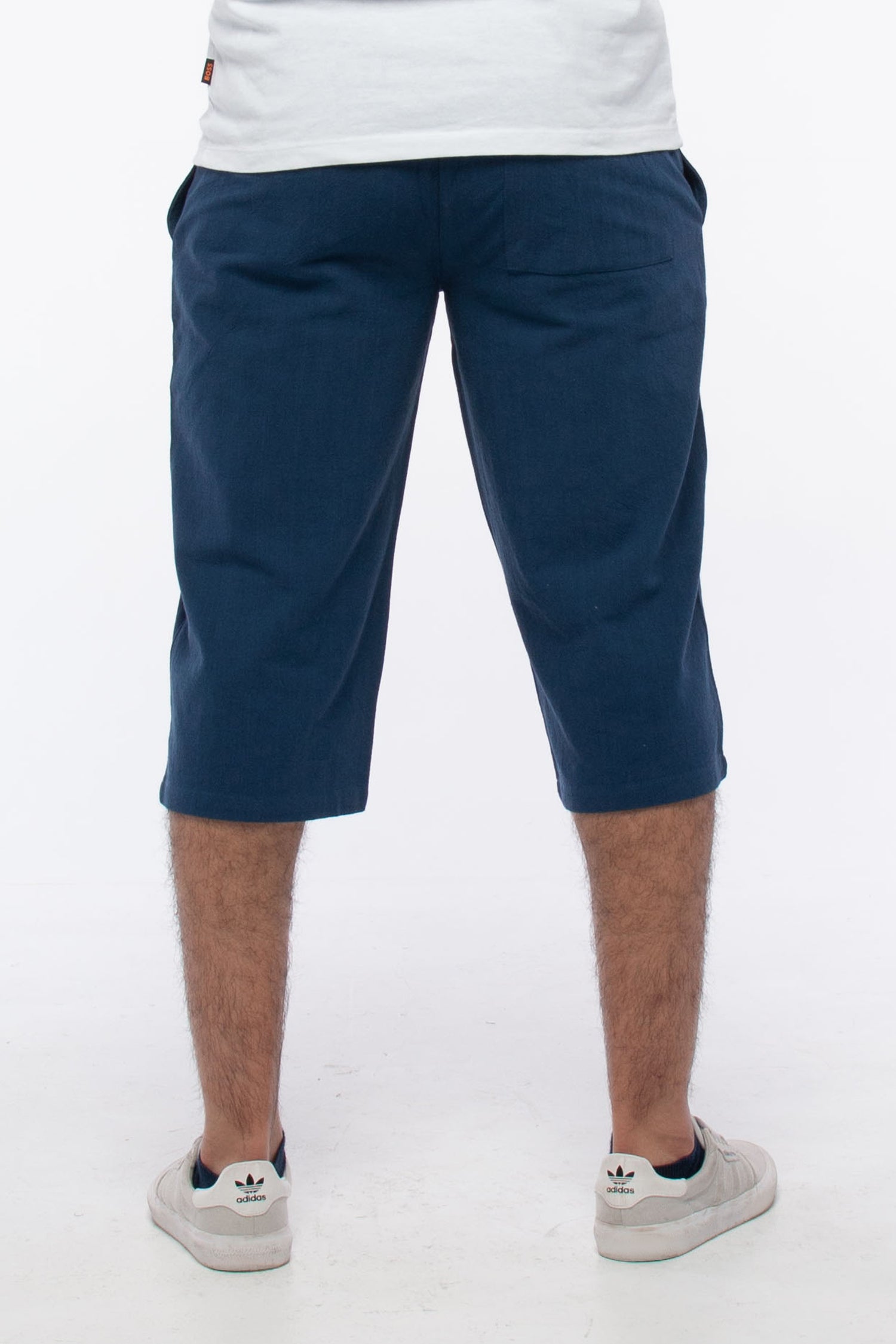 Linen &amp; Cotton 3/4 Shorts