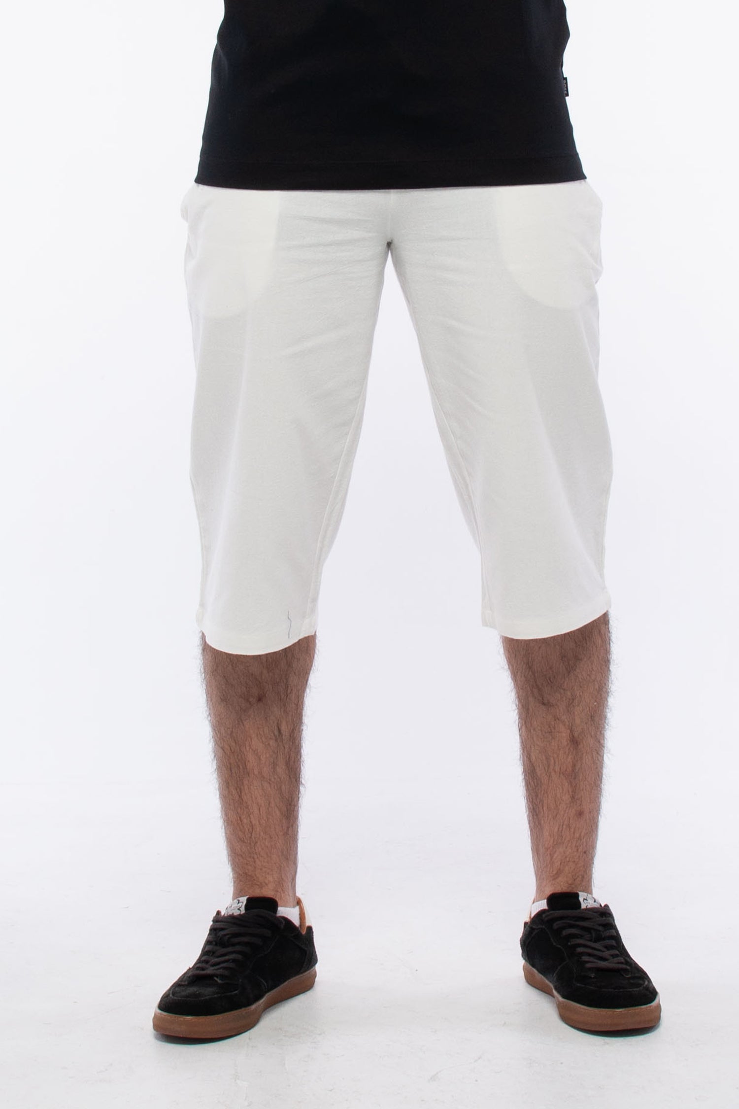 Linen &amp; Cotton 3/4 Shorts